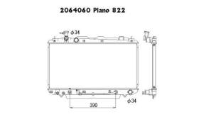 Ordoñez 2064060 - RADIA TOYOTA RAV 4 II 1.8/2.0 (00>03) M/A MANG.INF. RECTO