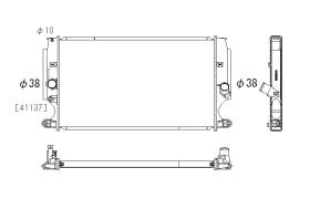 Ordoñez 2064070 - RADIA TOYOTA AURIS 2.0 D4D (3/07>) AVENSIS/VERSO 2.0/2.2D4D