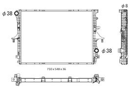 Ordoñez 2064118 - RADIA AUDI Q7 (06>) VW TOUAREG (02>) PORSCHE CAYENNE (02>)