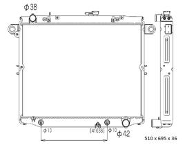 Ordoñez 2064127 - RADIA TOYOTA LAND CRUISER 100 4.2TD/4.5I (98>) M/A