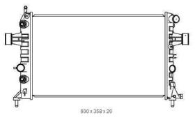 Ordoñez 2065004 - RADIA OPEL ASTRA G 1.4/1.6/1.8 +AC AUT. (98>) A/S