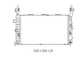 Ordoñez 2065050 - RADIA OPEL MERIVA A 1.4/1.6/1.8 (03>)