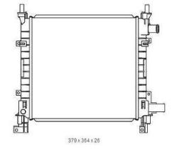 Ordoñez 2065076 - RADIA FORD KA 1.1/1.3 +AC (97>)