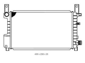 Ordoñez 2065077 - RADIA FORD FIESTA III 1.0/1.1/1.3/1.4 +AC (89>95)