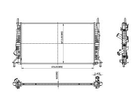 Ordoñez 2066005 - RADIA FORD FOCUS II (05>)C-MAX (03>)VOLVO S40/V50 (04>) GAS