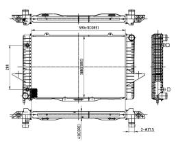 Ordoñez 2066085 - RADIA VOLVO 850/S70/2.0/2.3T5/2.4/2.5 20V AUT. (91>)