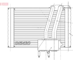 Denso DEV07005 - EVAPO CITROEN JUMPY/EXPERT/SCUDO (06-) TRASERO