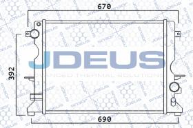 J.Deus 002M25 - RADIA LAND ROVER DEFENDER 2.5 TD5 (97>)