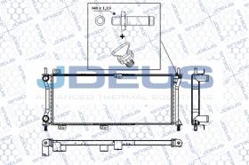 J.Deus RA0110880 - RADIA FIAT PANDA (141A) 1.1/ 4X4 (00>02)