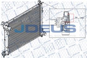 J.Deus RA0111230 - RADIA FIAT 500 1.4 16V 100CV/1.3JTD (07>)PANDA (12>) FORD KA