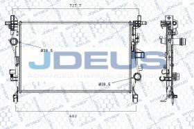 J.Deus RA0111410 - RADIA FIAT 500 X 1.3/1.6 JTD/1.4T/JEEP  RENEGADE 1.6 CRD