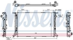 Nissens 60322 - RADIADOR AUDI A 5/S 5(8T)(07-)S5-4.