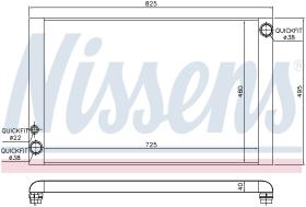 Nissens 60325 - RADIADOR AUDI A 8/S 8(4E)(03-)4.2 I