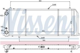 Nissens 604201 - RADIADOR AUDI 100(C3)(82-)1.8