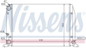 Nissens 604611 - RADIADOR AUDI 80/90(B3)(86-)1.6