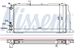 Nissens 60487 - RADIADOR AUDI 80/90(B3)(86-)2.0 I