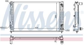 Nissens 60495 - RADIADOR AUDI A 4/S 4(B5)(94-)2.6 I