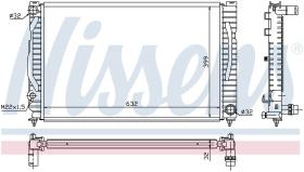 Nissens 60496 - RADIADOR AUDI A 4/S 4(B5)(94-)2.4 I