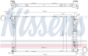 Nissens 606015 - RADIADOR MERCEDES SLK-CLASS W 171(0