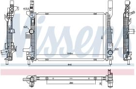 Nissens 606033 - RADIADOR FORD TRANSIT/TOURNEO CONNE