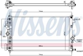 Nissens 606049 - RADIA OPEL INSIGNIA A 1.6/2.0CDTI (11/14>3/17) AUT.