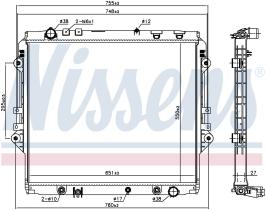 Nissens 606068 - RADIADOR TOYOTA FORTUNER(#N160)(15-