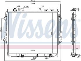 Nissens 606069 - RADIA TOYOTA HILUX VIII 2.4D (15-)