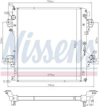 Nissens 606071 - RADIADOR TOYOTA LAND CRUISER PRADO