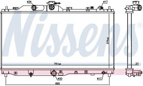 Nissens 606109 - RADIA MAZDA 2 III (DL) 1.5D (1/15>) CX3 (DK) 1.5D (1/15>)