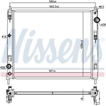 Nissens 606119 - RADIA NISSAN JUKE 1.5 DCI (6/10>) PULSAR 1.5 DCI (7/14>)