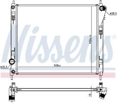 Nissens 606120 - RADIA NISSAN JUKE (F15)/PULSAR 1.2 DIG-T (14-)