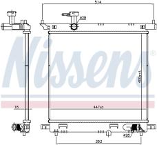 Nissens 606138 - RADIADOR NISSAN NOTE(E12)(13-)1.2 G