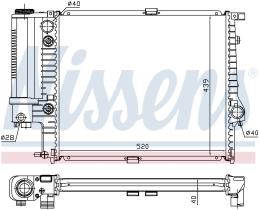 Nissens 60614A - RADIADOR BMW 5 E34(88-)525 I