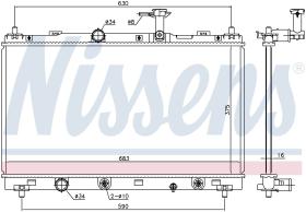 Nissens 606147 - RADIADOR SUZUKI SX4 S-CROSS(13-)1.6