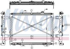 Nissens 606152 - RADIADOR CADILLAC CTS II(08-)3.0 I