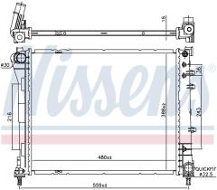 Nissens 606159 - RADIADOR FIAT PANDA(312.319.519)(12