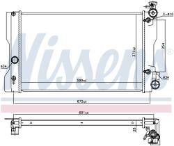 Nissens 606164 - RADIADOR TOYOTA COROLLA(E14#.E15#)(