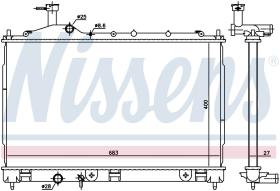 Nissens 606181 - RADIA MITSUBISHI OUTLANDER III 2.2DID (12-) MAN