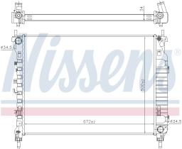 Nissens 606255 - RADIA OPEL ANTARA/CAPTIVA 2.2 CDTI (5/06) MAN.