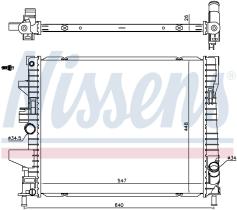 Nissens 606446 - RADIADOR FORD FOCUS III(CB8.CEW)(11