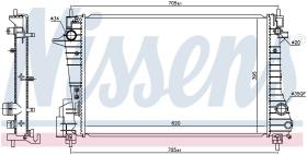 Nissens 606455 - RADIADOR CHEVROLET AVEO(T300)(11-)1