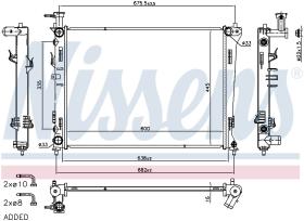 Nissens 606475 - RADIADOR KIA FORTE(08-)1.6 I 16V