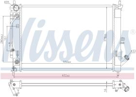 Nissens 606476 - RADIADOR HYUNDAI ELANTRA(MD/UD)(10-