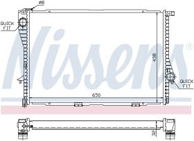 Nissens 60648A - RADIA BMW S5 E39 535I/540I (96>) S7 E38 735I/740I (94>) AUT.