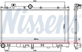 Nissens 606532 - RADIADOR SUBARU OUTBACK(BN.BS)(14-)