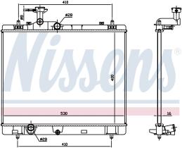 Nissens 606551 - RADIADOR SUZUKI SWIFT IV(FZ.NZ)(10-