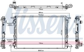 Nissens 606573 - RADIA AUDI A4/A5/Q5/A6/A7/VW TOUAREG