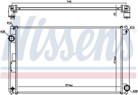 Nissens 606610 - RADIADOR LEXUS NX(AGZ10.AYZ10.ZGZ10