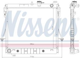 Nissens 606649 - RADIA HUMMER H3 3.5/3.7 (06>) CHEVROLET COLORADO