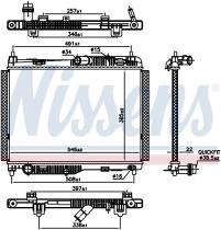 Nissens 606661 - RADIADOR FORD FIESTA VII(CE1)(17-)1